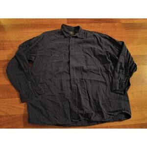 XL Tall Navy Blue Button Up Faded Glory Mens